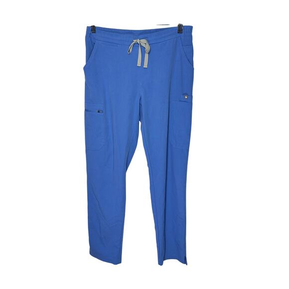 Figs Yola Skinny Scrub Pants Ceil Blue Women Small - Picture 1 of 9